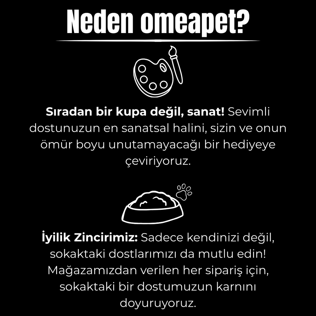 Kişiye Özel "Vintage Arma" Temalı Evcil Hayvan Tasarımlı Kupa