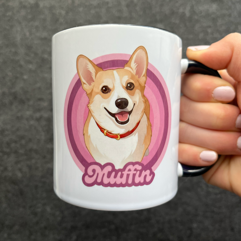 Kişiye Özel "Vintage Arma" Temalı Evcil Hayvan Tasarımlı Kupa