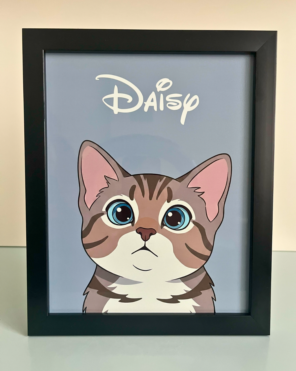 Kişiye Özel "Disney Kahramanı" Temalı Evcil Hayvan Tasarımlı Tablo