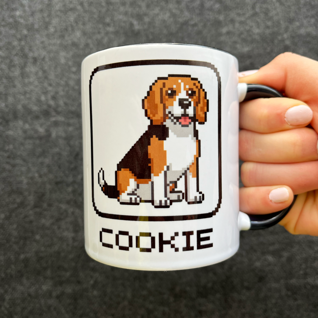 Kişiye Özel "Retro Oyun Karakteri" Temalı Evcil Hayvan Tasarımlı Kupa