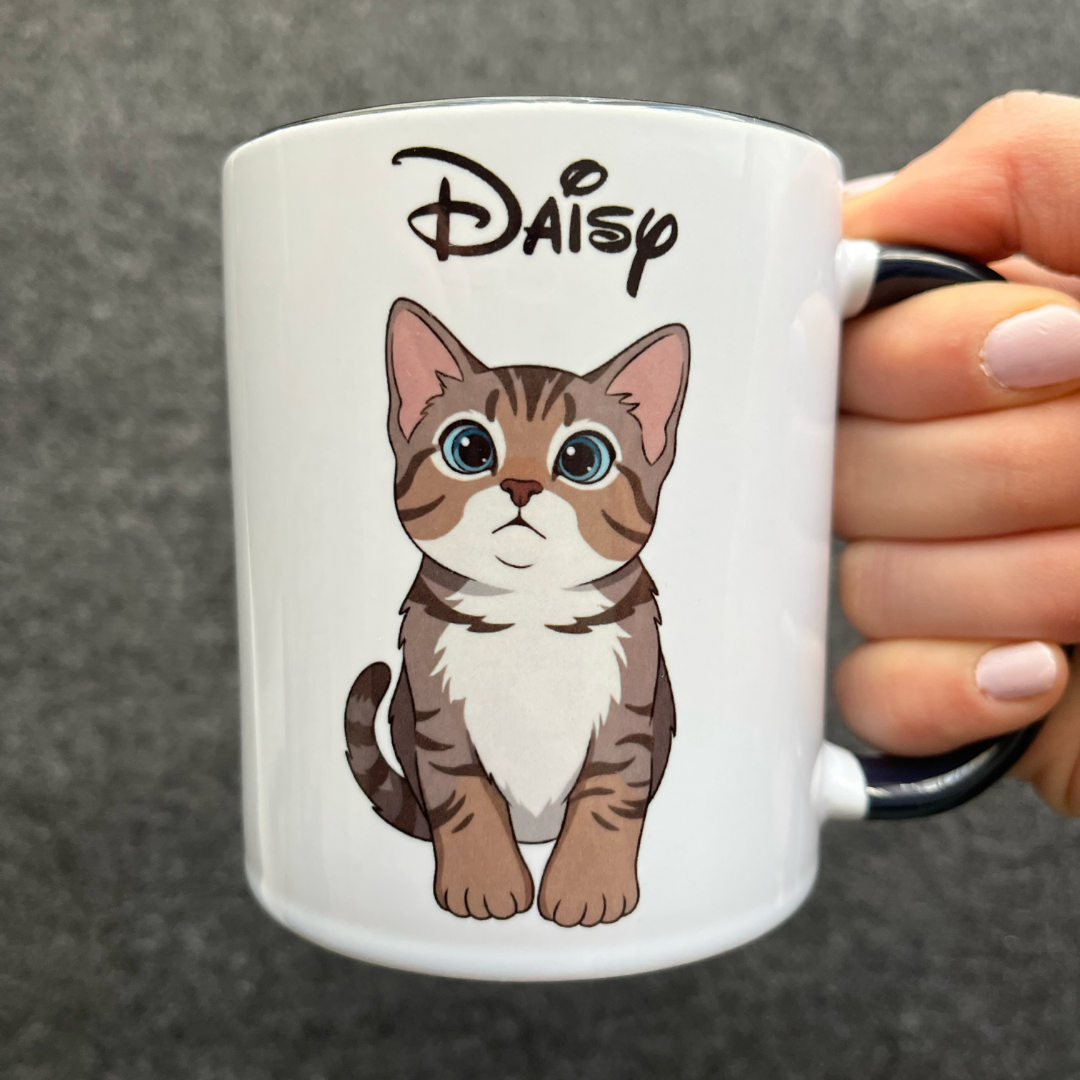 Kişiye Özel "Disney Kahramanı" Temalı Evcil Hayvan Tasarımlı Kupa