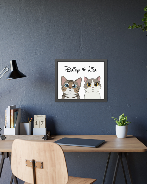 Kişiye Özel "Disney Kahramanı" Temalı Evcil Hayvan Tasarımlı Tablo