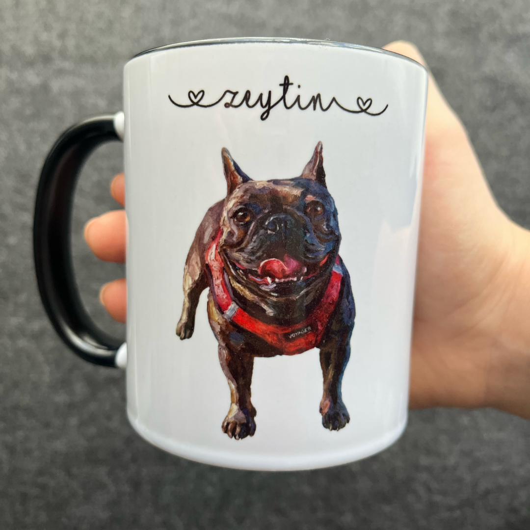 Kişiye Özel "Yağlı Boya" Temalı Evcil Hayvan Tasarımlı Kupa