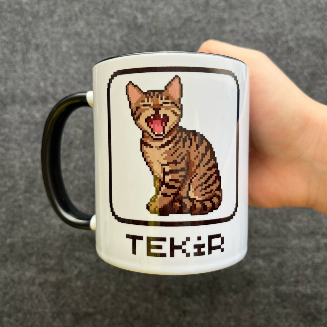 Kişiye Özel "Retro Oyun Karakteri" Temalı Evcil Hayvan Tasarımlı Kupa