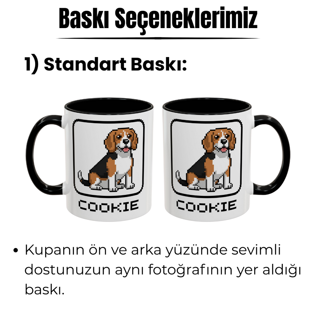 Kişiye Özel "Retro Oyun Karakteri" Temalı Evcil Hayvan Tasarımlı Kupa