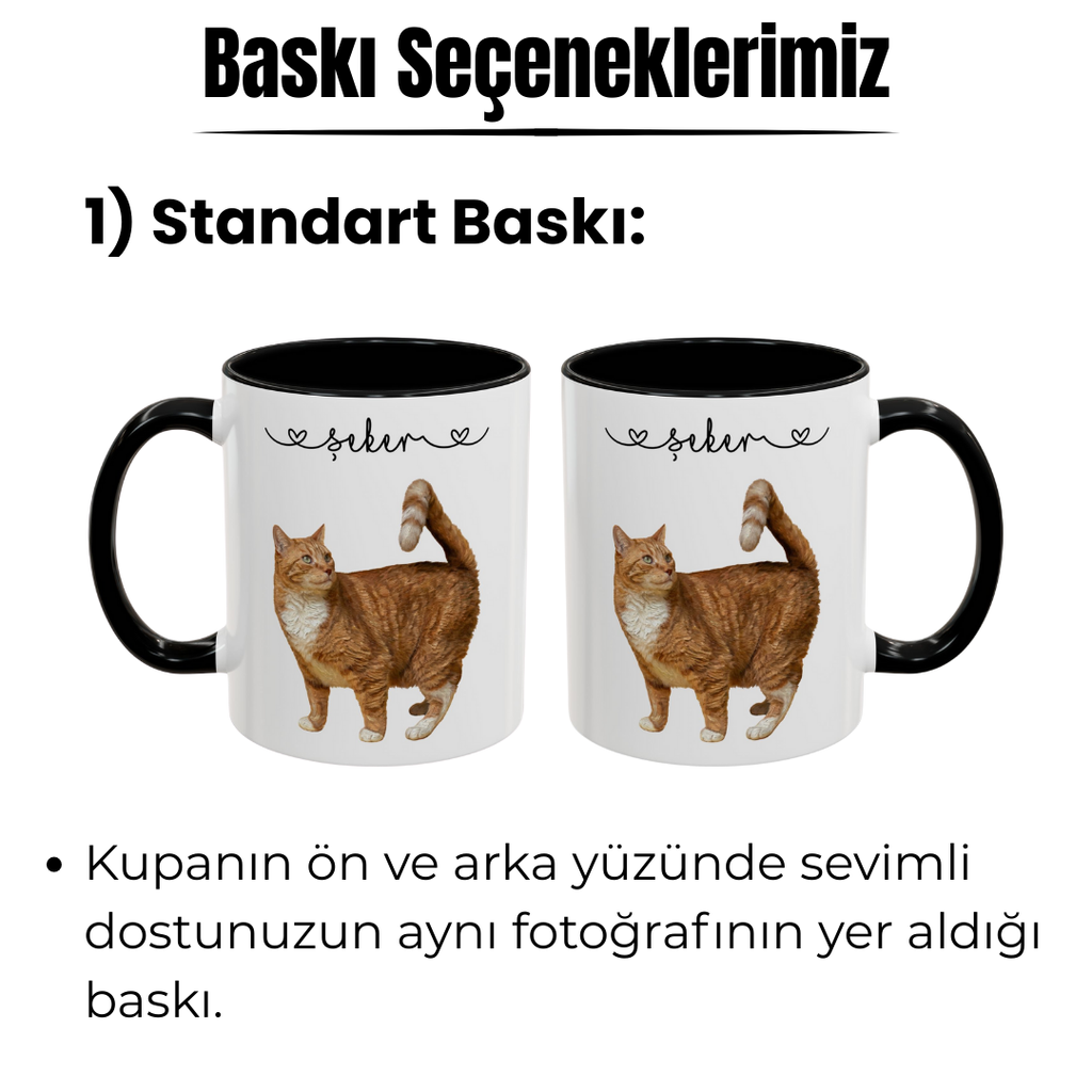 Kişiye Özel "Yağlı Boya" Temalı Evcil Hayvan Tasarımlı Kupa