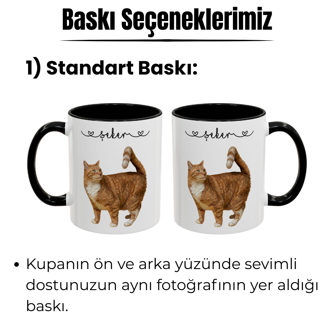 Kişiye Özel "Yağlı Boya" Temalı Evcil Hayvan Tasarımlı Kupa