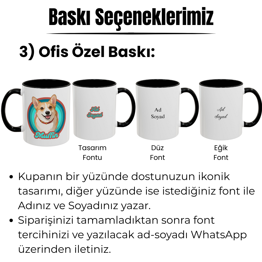 Kişiye Özel "Vintage Arma" Temalı Evcil Hayvan Tasarımlı Kupa