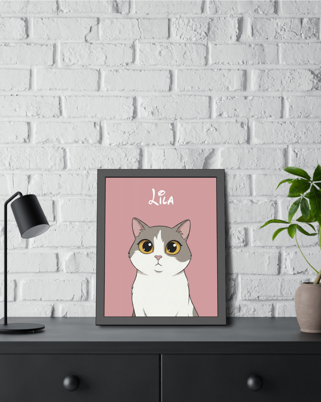 Kişiye Özel "Disney Kahramanı" Temalı Evcil Hayvan Tasarımlı Tablo