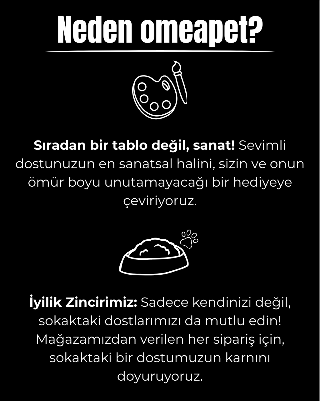 Kişiye Özel "Kara Kalem" Temalı Evcil Hayvan Tasarımlı Tablo